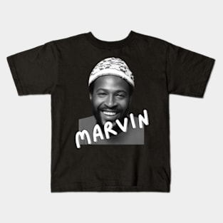 marvin gaye quotes art 90s style retro vintage 70s Kids T-Shirt